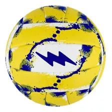 Bola De Volei Twister Magussy Cor Amarelo/azul