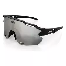 Óculos De Sol Hupi Quiriri Preto - Lente Prata Espelhado