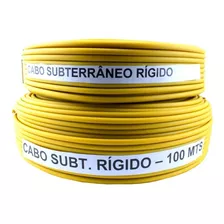 Cabo Subterraneo Para Cerca Eletrica Rural 100m Rígido