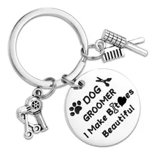 Dog Groomer Gifts Llavero Dog Groomers Mujeres Hombres ...