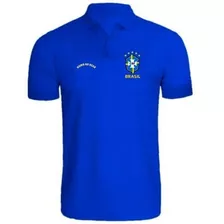 Camisa Brasil Gola Polo Camiseta Brasileira Copa Do Mundo