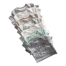 Pack Bodys Carters Manga Corta Gris 7 Bodies 