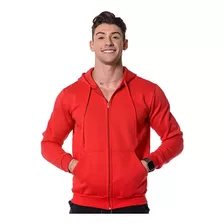 Blusa Moletom Masculino Ziper Agasalho Forrado Com Capuz