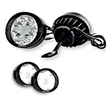 2 Faros Ovalado 6 Led Moto Aux. 18w Neblinero Fijo/estrobo