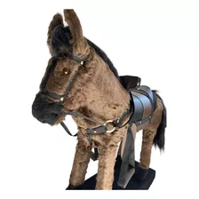 Cavalo Cavalinho Brinquedo Pelucia Infantil Montar Luxo 