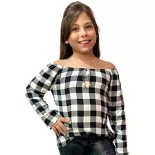 Blusa Infantil Mini Diva Ciganinha Estilosa Blogueirinha 