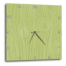 3drose Dpp__1 Reloj De Pared De Árbol De Madera Sintética Ve