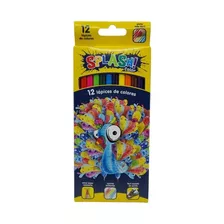 Lapices De Colores Splash Color X12 Mina Resistente 