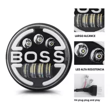 Faro Led 7 Pulgadas Boss Drl Blanco Ambar Jeep Vocho Orig