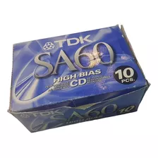 Cassettes Tdk Sa 60 High Blas Cada Uno