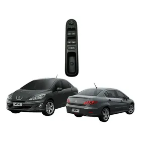 Comando Botão Vidro Eletrico Peugeot 308 408 C/ Rebatimento