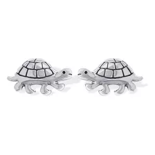 Aretes De Plata De Ley Con Forma De Tortuga Boma Jewelry