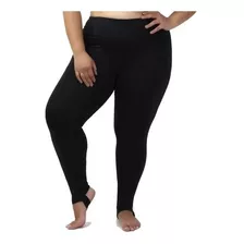 Legging Preta Alta Compressão De Pezinho 36 Ao Plus Size 66