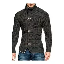 Cardigan Imperador Masculino Trend Coat E Couro Ref: 837