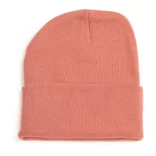 Gorro Beanie De Lana Adulto Con Doblez Colores