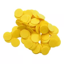 100 pieza Amarillo 1 inch Stiff Círculos De Fieltro