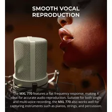 Mxl Microfono Condensador Cardioide 770 Para Grabar Voce