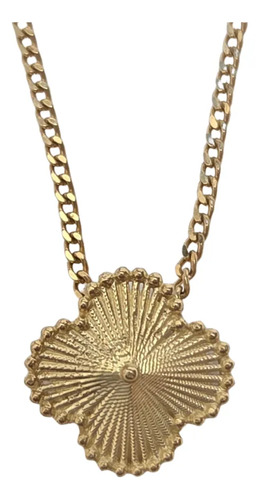 Pingente Trevo De Ouro Amarelo 18k 750 Amarelo