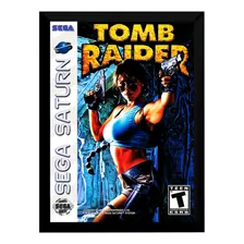 Quadro Decorativo Capa Tomb Raider A3 33x45 Sega Saturn