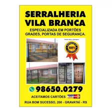 Serralheria Vila Branca 986500279