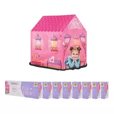 Casinha Infantil Tenda Princesas 8 Unidades Cabaninha Rosa