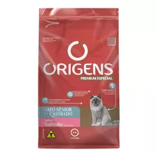 Ração Origens Gatos Castrados Sênior 7+ Salmão - 3kg