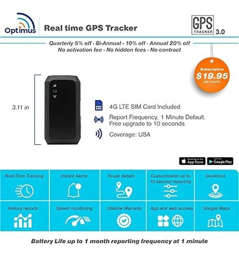 Rastreador Gps - Optimus 3.0 4g Lte Paquete Con Funda Imp Foto 2