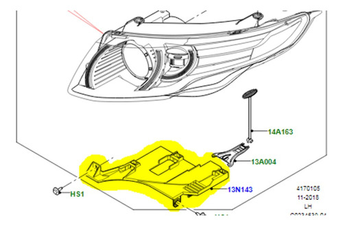 Soporte De Montaje De Faros Delanteros Para Range Rover Evoq Foto 6