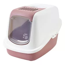 Baño Cerrado Para Gato Rosado Afj