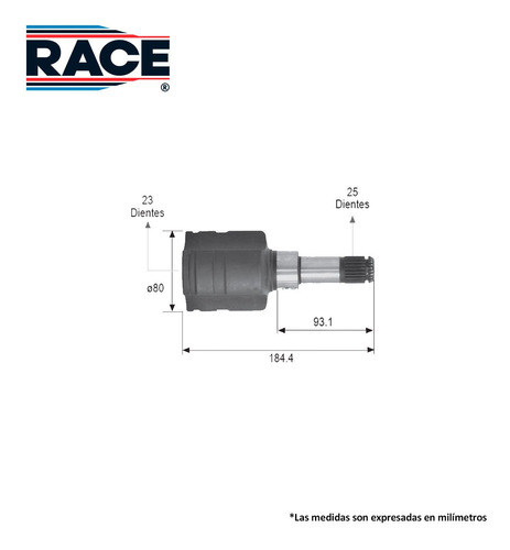 Espiga L/caja Izq-der Chrysler Neon 2.0l 2000-2002 Race Foto 2