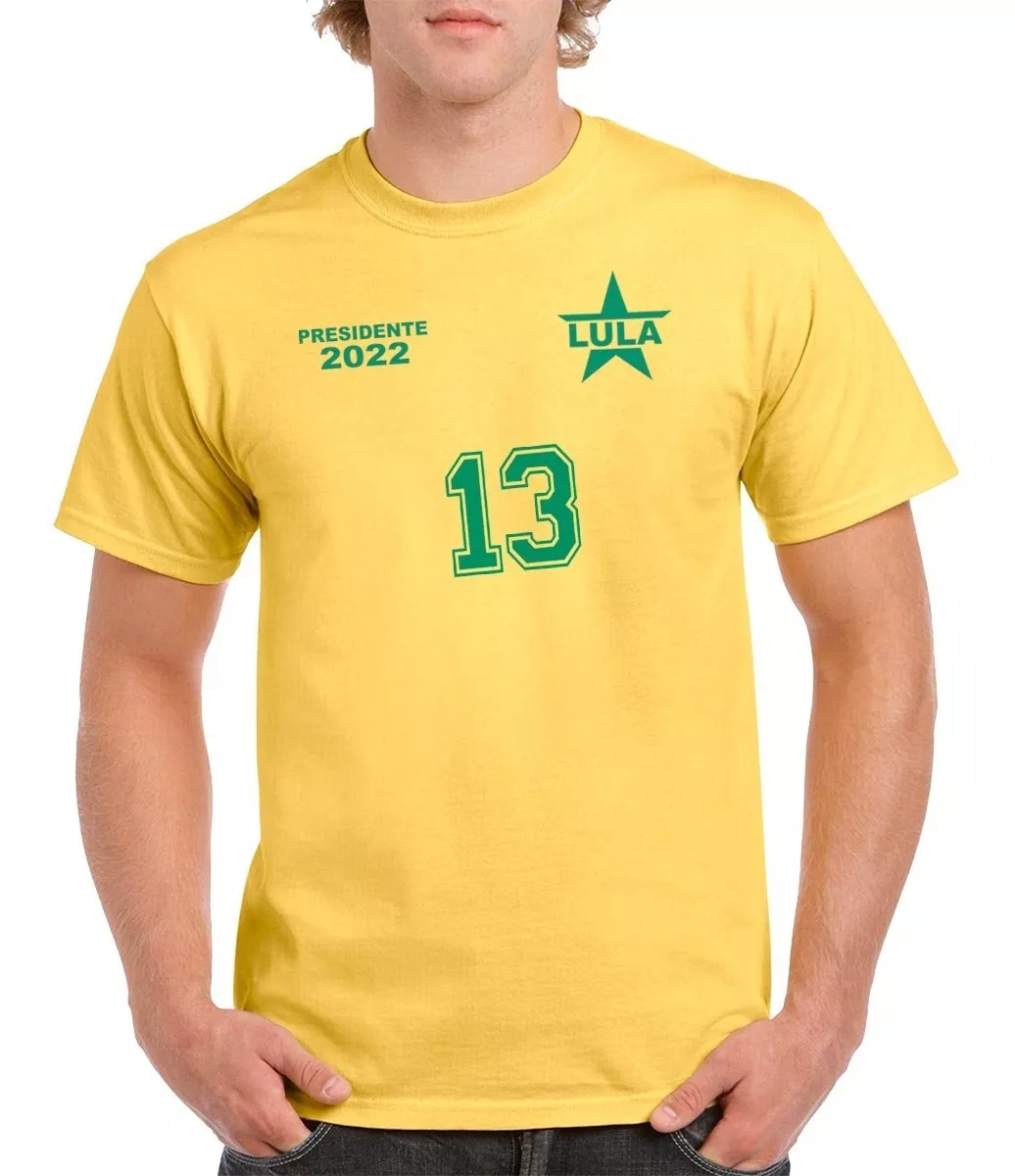 Camiseta Blusa Lula Presidente Seleção Brasil Futebol 13