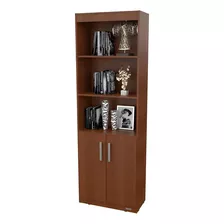 Biblioteca Mueble Estantes Melamina Con Puertas 60cm Mosconi