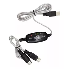 Interface Cable Midi Usb P/ Teclado Controlador Sintetizado