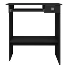 Mesa Para Computador 1 Gaveta - Ajl Móveis Cor Preto