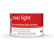 Massa Poliéster Light Max Rubber 