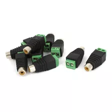 Conector Rca Jack Hembra 2.5x5.5 Mm Con Bornera Par