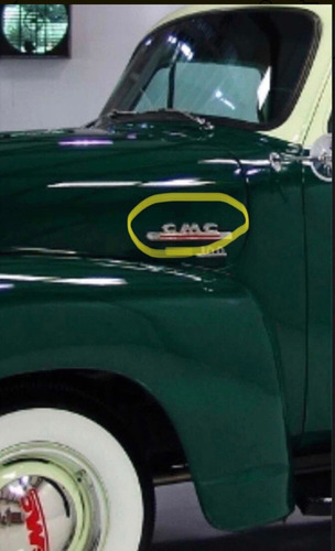 Emblemas De Cofre Gmc Pickup 1948 1949 1950 1951 1952 53 54 Foto 5