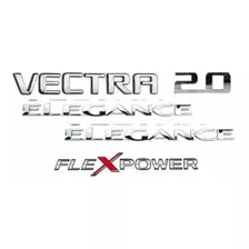 Kit Emblema Vectra 2.0 Elegance Flexpower 5 Peças 2007 Acima