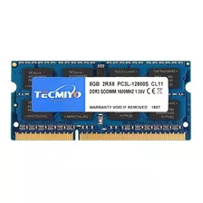 Memoria Ram Gamer Color Azul 8gb 1 Tecmiyo 8gbpc3l12800s-b0