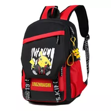 Mochila Antirrobo Impermeable De Gran Capacidad Pikachu De 15,6 Con Cargador Usb