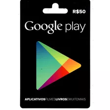 Gift Card Google Play Store R$ 50 Reais Android Brasil Br