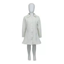 Sobretudo Infantil Inverno Menina Blusa Criança Off White