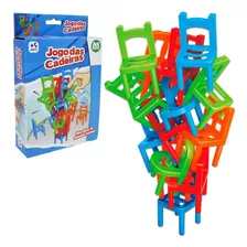 Jogo Das Cadeiras Equilibrar Empilhar Brinquedo Presente Top