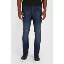 Calça Jeans Skinny Resnida Escura Azul Escuro