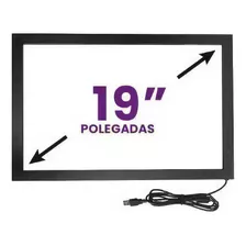 Tela Moldura Touch Screen Infra Vermelho 19 16:9 10 Toques