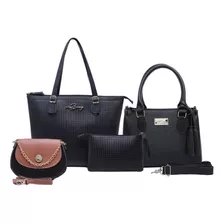 Kit Combo 5 Bolsas Bag Feminina Em Promoção 