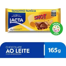 Chocolate Lacta Ao Leite Com Amendoim Shot 165g