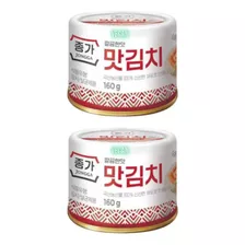 Kimchi Apimentado Lata Coreana Jongga 2 Unidades 160g Vegan