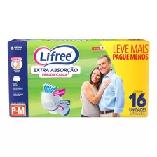 Fralda-calça Geriátrica Lifree Extra Absorção P/m 16 Unids