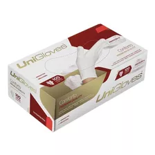 Luvas Descartáveis Antiderrapantes Unigloves Conforto Cor Látex Natural Tamanho P De Látex X 100 Unidades 